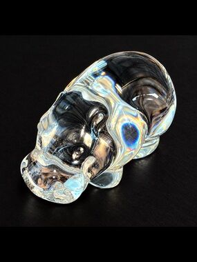 Steuben Glass Hippo Handcooler